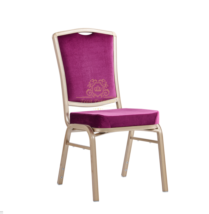  ZY-L3866 Feast Furniture Luxury Upholstered Metal Frame Banquet Chair for Hotel Events & Conferences