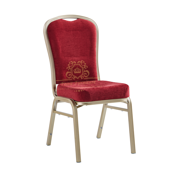 ZY-L1211 Feast Furniture Deluxe Red Velvet Banquet Chair 